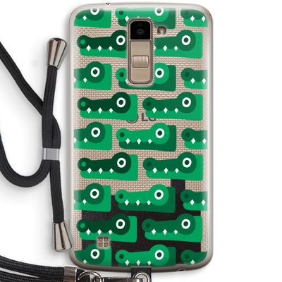 Crocs: LG K10 (2016) Transparant Hoesje met koord