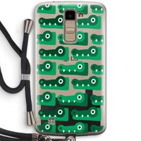Crocs: LG K10 (2016) Transparant Hoesje met koord