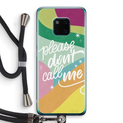 Don't call: Huawei Mate 20 Pro Transparant Hoesje met koord