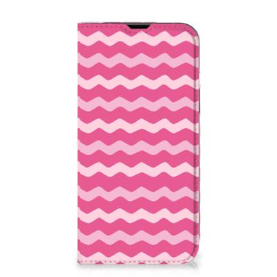 iPhone 14 | Hoesje met Magneet | Waves Pink