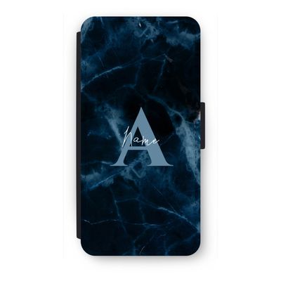 Midnight Marble: iPhone 7 Flip Hoesje