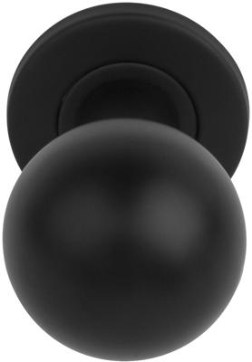 Formani Basics LB501D voordeurknop draaibaar op rozet - mat zwart