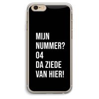 Da ziede van hier - Zwart: iPhone 6 Plus / 6S Plus Transparant Hoesje