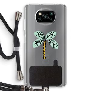 Palmboom: Xiaomi Poco X3 Pro Transparant Hoesje met koord