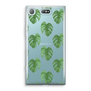 Monstera leaves: Sony Xperia XZ1 Compact Transparant Hoesje