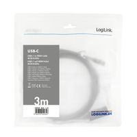 LogiLink UA0330 USB-C-displaykabel USB-C / HDMI Adapterkabel USB-C stekker, HDMI-A-stekker 3.00 m Zwart - thumbnail