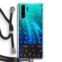 Hipster stripes: Huawei P30 Pro Transparant Hoesje met koord