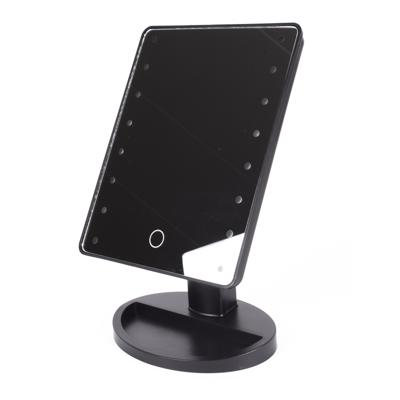 Benson Make-up Spiegel - dimbare LED verlichting - 27x17x11,5 cm - zwart Benson Make-up Spiegel - dimbare LED verlichting - 27x17x11,5 cm - zwart