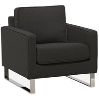 Beliani VIND - Fauteuil-Grijs-Polyester