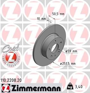 Remschijf Coat Z 110220820