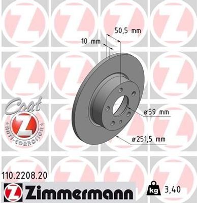 Remschijf Coat Z 110220820