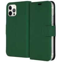 Accezz Wallet Softcase Bookcase iPhone 12 (Pro) Telefoonhoesje Groen