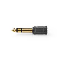 Nedis Jack stereo male naar mini-jack stereo female adapter verguld