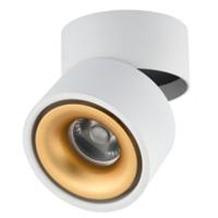 360 graden draaibaar opvouwbare COB LED achtergrond spot licht oppervlak gemonteerde plafond lamp wattage: 7W uitstralend kleur: warm wit (wit goud)
