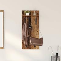 Wandgemonteerde kapstok Oud hout 90 x 40 x 10 cm Bewerkt hout