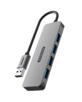 Sitecom CN-5005 interface hub USB 3.2 Gen 1 (3.1 Gen 1) Type-A 5000 Mbit/s Zwart, Grijs - thumbnail