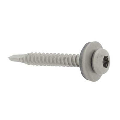 Daktrimschroef Zelfborend Met Ring 4,8x38mm TX25 RVS-A2 Daktrimschroef Zelfborend Met Ring 4,8x38mm TX25 RVS-A2