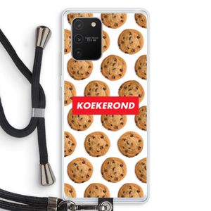 Koekerond: Samsung Galaxy S10 Lite Transparant Hoesje met koord