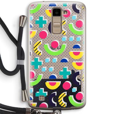 8-bit N°1: LG K10 (2016) Transparant Hoesje met koord