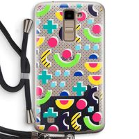 8-bit N°1: LG K10 (2016) Transparant Hoesje met koord