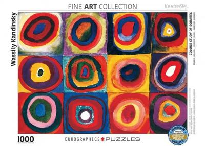 Colour Study of Squares - Wassily Kandinsky Puzzel 1000 Stukjes Colour Study of Squares - Wassily Kandinsky Puzzel 1000 Stukjes