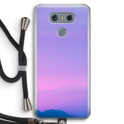 Sunset pastel: LG G6 Transparant Hoesje met koord
