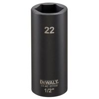 DeWalt Accessoires Impact dop 22mm 1/2" (Lang - 78mm) - DT7556-QZ