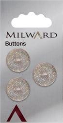 Milward Knoop Roze/Lila Glitter 12mm (3 stuks)