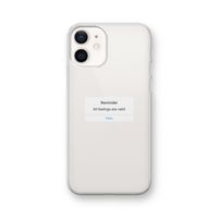 Reminder: iPhone 12 Transparant Hoesje