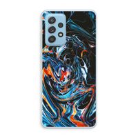 Black Unicorn: Samsung Galaxy A73 Transparant Hoesje