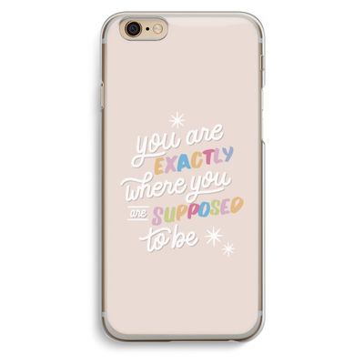 Right Place: iPhone 6 / 6S Transparant Hoesje