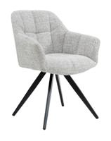 Livingfurn Draaibare Eetkamerstoel 'Tommy' kleur Oasis