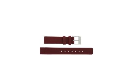 Horlogeband Davis BB1204R Leder Rood 14mm