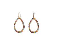 Day&Eve Hang Oorbellen Beads Open Drop Multi | Goud Day&Eve Hang Oorbellen Beads Open Drop Multi | Goud