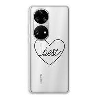Best heart black: Huawei P50 Pro Transparant Hoesje
