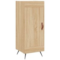 vidaXL Dressoir 34,5x34x90 cm bewerkt hout sonoma eiken - thumbnail