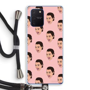 Ugly Cry Call: Samsung Galaxy Note 10 Lite Transparant Hoesje met koord