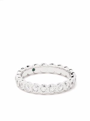 Courbet bague Origine en or blanc recyclé 18ct pavée de diamants de synthèse - Argent