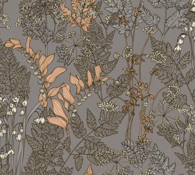 Architects Paper Floral Impression - Grijs - Bloemrijk - 377519