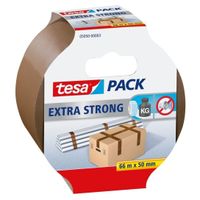 3x Tesa verpakkingstape extra sterk bruin 66 mtr x 50 mm verpakkingsbenodigdheden - thumbnail