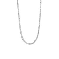 Multi-ketting Paperclip-Gourmet zilver 2,8 mm 42 + 3 cm Multi-ketting Paperclip-Gourmet zilver 2,8 mm 42 + 3 cm