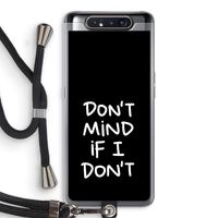 Don't Mind: Samsung Galaxy A80 Transparant Hoesje met koord