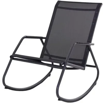 Noa rocking chair graphite/grijs