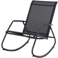 Noa rocking chair graphite/grijs