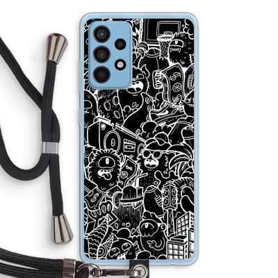 Vexx Black City : Samsung Galaxy A52 Transparant Hoesje met koord
