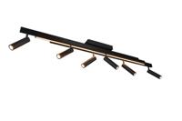 Trio 6-lichts led spotZeno zwart - 648310732