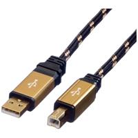 ROLINE GOLD USB 2.0 kabel, type A-B, 4,5 m - thumbnail