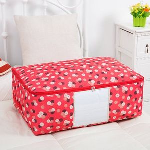 Washable Portable Storage Container Lovely Print Oxford Clothes Quilts Storage Bags Folding Organizer