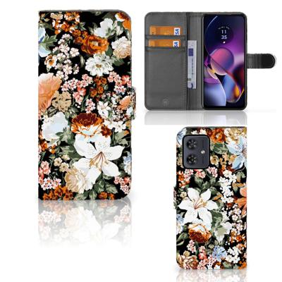 Hoesje voor Motorola Moto G54 Dark Flowers