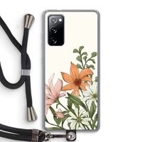 Floral bouquet: Samsung Galaxy S20 FE / S20 FE 5G Transparant Hoesje met koord